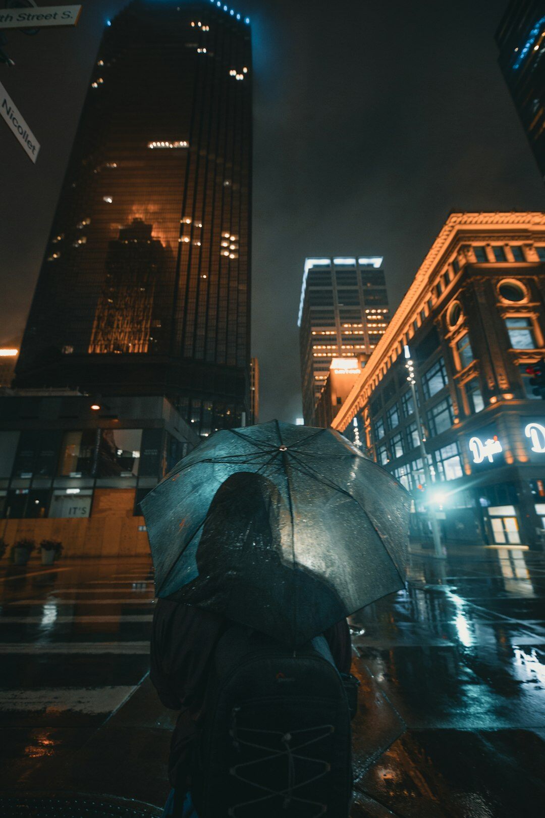 detective in rainy city