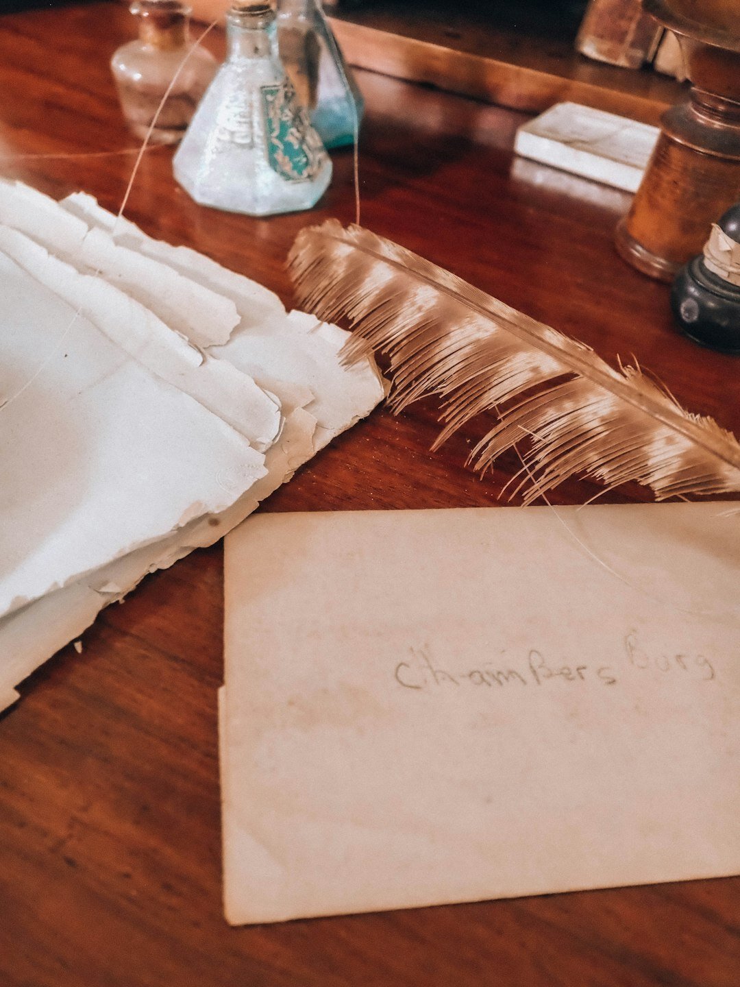 mysterious letter on desk